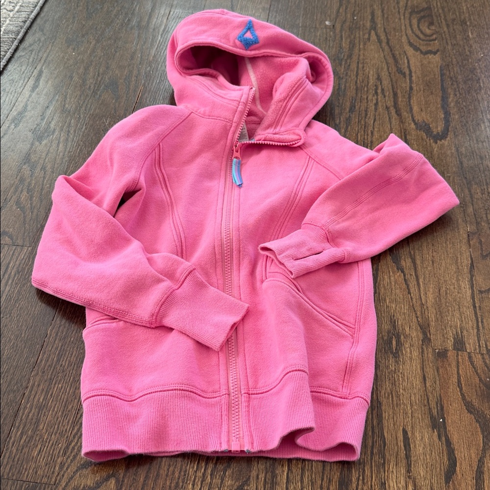 Ivivva Pink Hooded Zip-Up Sweatshirt